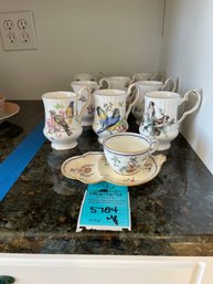 Royal Windsor And Aynsley English China Tea Cups