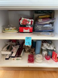 Decorative Napkins And Assorted Candle Collection