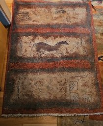 R8 Karastan Small Rug With Slip Mat Underneath