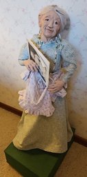 R5 'Grandparent Doll' By Janthina Du Savage Standing Approximately 21in H With 4in Platform