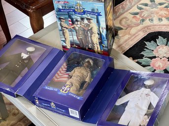 Two GI Joe USN Salute The Chiefs Collectibles. See Details For Cool Condition Notes.
