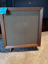 R13 Vintage MCM Style Speaker. Knob On Back Marked University 23in X 20in Wide X 16in Deep