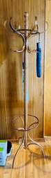 R5 Vintage Modern Thonet Bentwood Coat Rack W/umbrellas