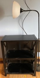 Lamp And Plastic Shelving Unit