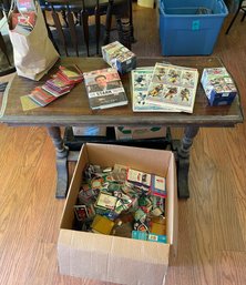 Large Collection Of Sports Cards Mostly Baseball And Some Football, Protection Cards, And The Stark Truth Book