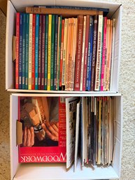 R8 Vintage Woodworking Books & Magazines  Two Full Boxes