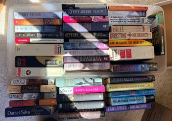 R8 Jeffrey Archer, Daniel Silva, Conn Iggulden, Harlan Coben & Assorted Fiction Book Collection