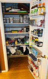 R2 Kitchen Pantry Full Of Food, Storage Containers, Cutting Boards, Kitchen Towels, Plastic Wrap, Foil