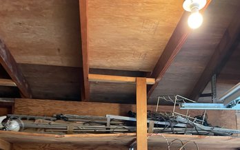 Rm10 Possibly Antenna, A Work Lamp, Small Wine Rack