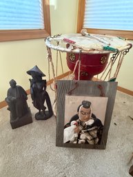 R1 Janguu, Well Loved, Two Wood Carved Figurines, A Piece Of Japanese Art