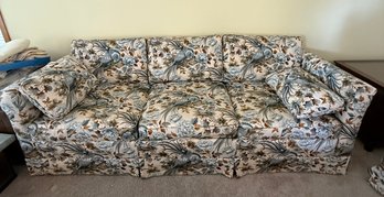 R1 Ethan Allen Three Seat Sofa With Bird Detail