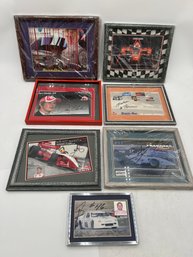 R1 Framed Racing Memorabilia.most Signed  Dan Clarke, Oriol Servia, Ryan Dalziel And More.