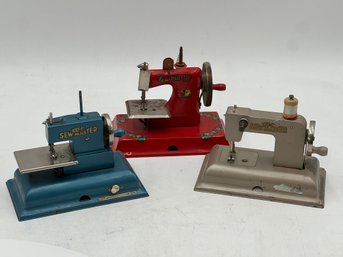 R2 Three Kay Ee Sew Master Vintage Toy Sewing Machines
