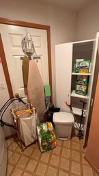 LAR 1 Laundry Room Lot To Include Ironing Supplies, Dog Treats, And Miscellaneous