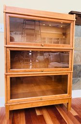 R1 Three Shelf Barrister Bookcase Wood