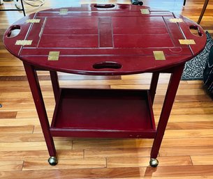 R1  Butler Coffee Table On Rollers With Serving Tray