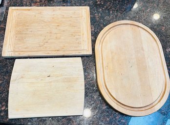 R1 Wood Cutting Boards Lot Of (3) Assorted Sizes