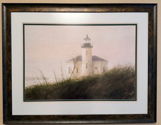 RR1 Framed 'Fog At Bandon' Coastal Art By Thomas William Jones