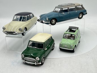 R4 Die-Cast Car Collection – Mini Cooper, Fiat & Citroën