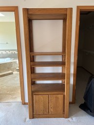 R12 Wooden Shelf With Storage At The Bottom