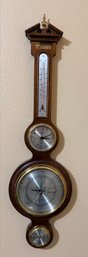 RR1 Howard Miller 612-718 Weather Station With Barometer, Thermometer, Hygrometer & Clock
