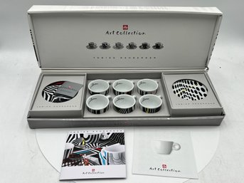 R4 Illy Tobias Rehberger Signed & Numbered Z6 Demitasse Cups & Saucers