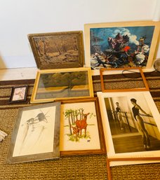 R12 Seven Pieces Of Art, Some Handmade, Some Posters