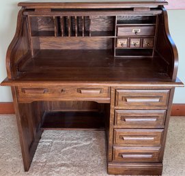R2 Vintage Oak Creek Roll-Top Desk