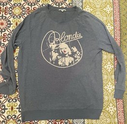 R3 BLONDIE XL Terry Crew Blue Sweatshirt Junk Food Clothing