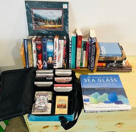 R0 Napa Valley CD Storage Wood Rack, Dvd Collection, Books, Cassette Tapes, Artwork