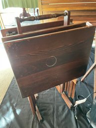 R2 Comfort Zone Heater, Basket, Four Mismatched Well Loved TV Trays