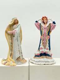 R1 Two Lenox Figurines - Rapunzel And Sleeping Beauty