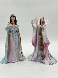 R1 Lenox Snow White And The Snow Queen Figurines With Original Boxes And Paperwork