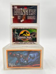 R1 The Avengers, Jurassic Park And Wildstorm Collector Cards.  Reported To Be Complete Sets
