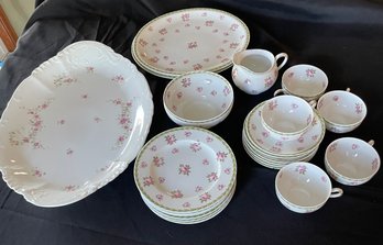 R2 Incomplete Set Of Harrods China Theodore Hariland Limoges And One Platter By Hassburg Austria