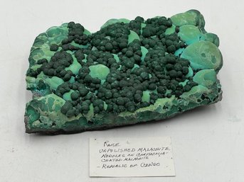R1 Rare Unpolished Malachite Nodules On Chalcedony Republic Of Congo