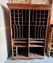 S5 Vintage Antique Mail Sorting Cabinet Very  BIG
