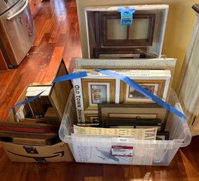 R2 Vintage Postcards & Framed Wall Art Decor Lot