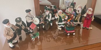 R3 Collection Of Santas And Irish Bearded Man Figurines