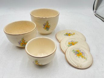 R1 Vintage Nesting Bowls By Universal Cambridge With Lids