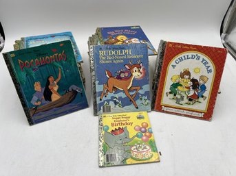 R1 Large Collection Of Golden Books.  Approx 70