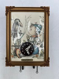 R2 Vintage Hummel Miniature Wall Clock 7in X 5in.