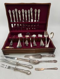 R2 Sterling Silver Flatware Set And Additional Pieces Unmarked.  Please See Description For More Information