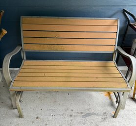 Well Loved Lifetime Patio Glider, Still Lots Of Life Left In It