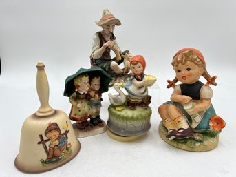 R2 Unique Hummel Pieces And Wales Japan Figurine.
