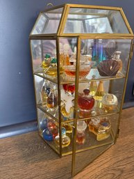 Glass Display Box With Tiny Fragrance Collection