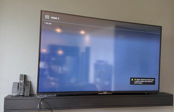 R2 Sony 55-Inch 4K Ultra HD Smart Android TV And Wall Mount Plus Vizio Soundbar And Remotes
