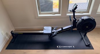 R2 Concept 2 RowERG Indoor Rowing Machine With A Black Flywheel And A PM5 Performance Monitor