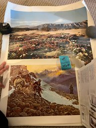 R11 Unframed Prints. Union 76 Promotional Prints Are 14.5in X 18.75in Dessert Landscape Print Is