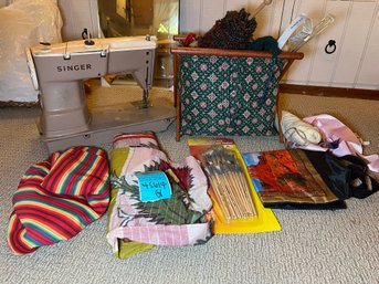 R11 Singer Sewing Machine Vintage, Yarn, Knitting Needles, Craft Supplies.  Please See Photos For More Details